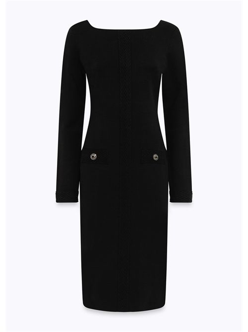 Abito in maglia con bottoni gioiello BLUGIRL BLUMARINE | RF5258MA41R/22222